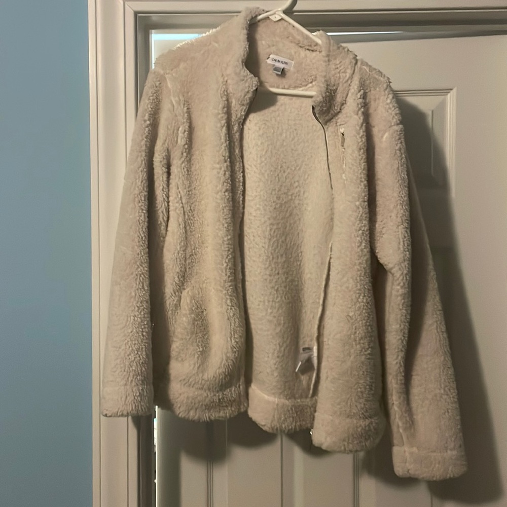 Cream Calvin Klein Jacket Size L